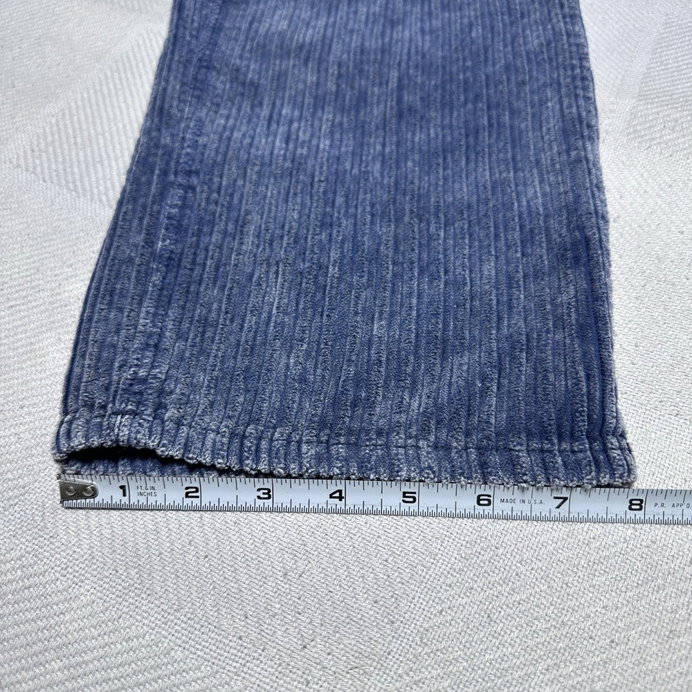 BDG High Rise Baggy Pants Womens 27 Blue Thick Corduroy Y2K Streetwear - Picture 14 of 14